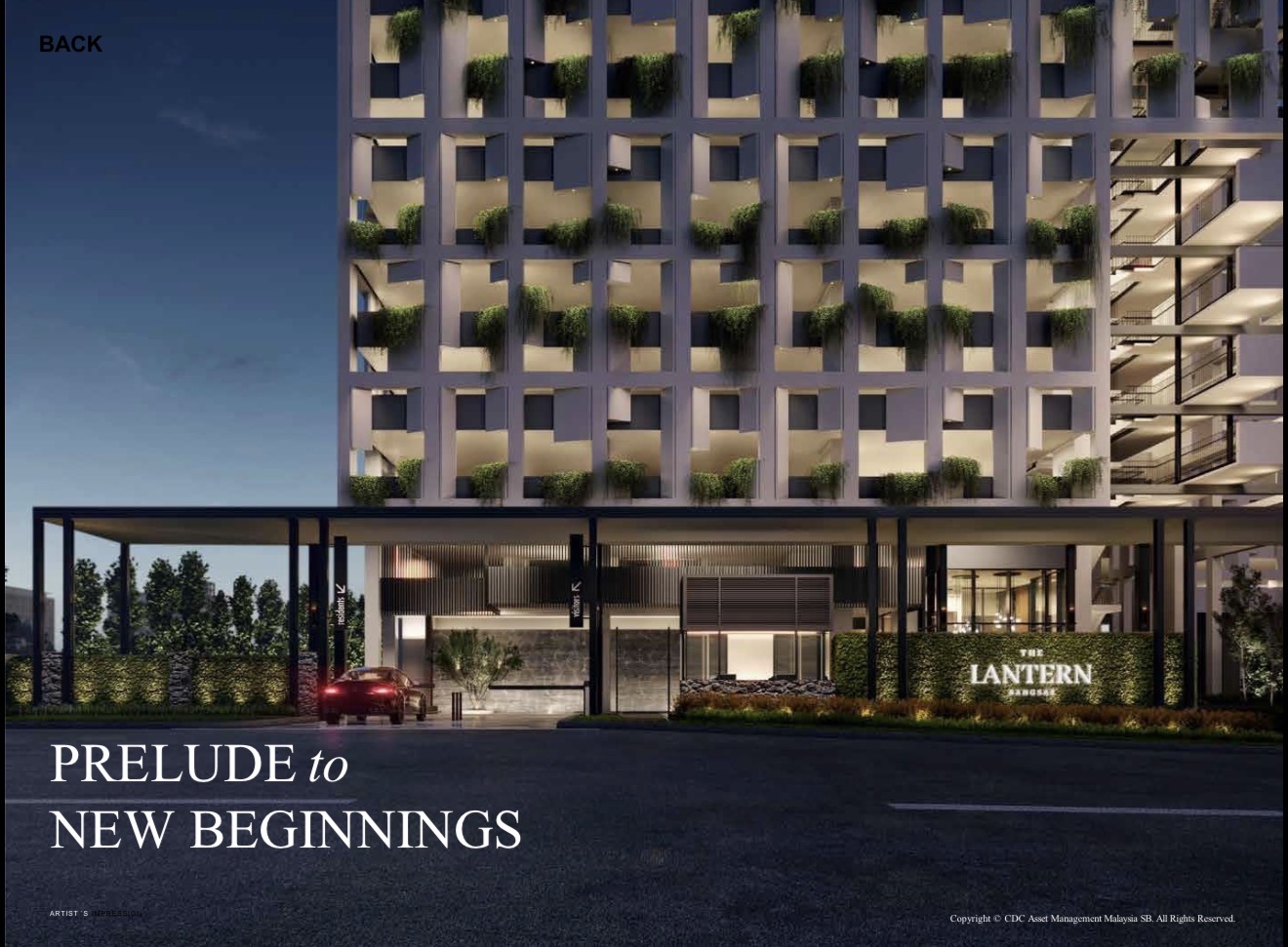 Lantern Bangsar arrival facade artist impression