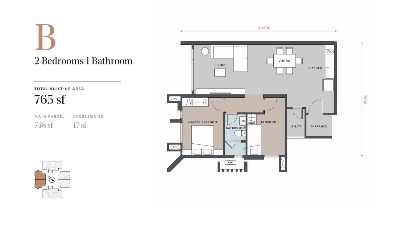 Type B floor plan