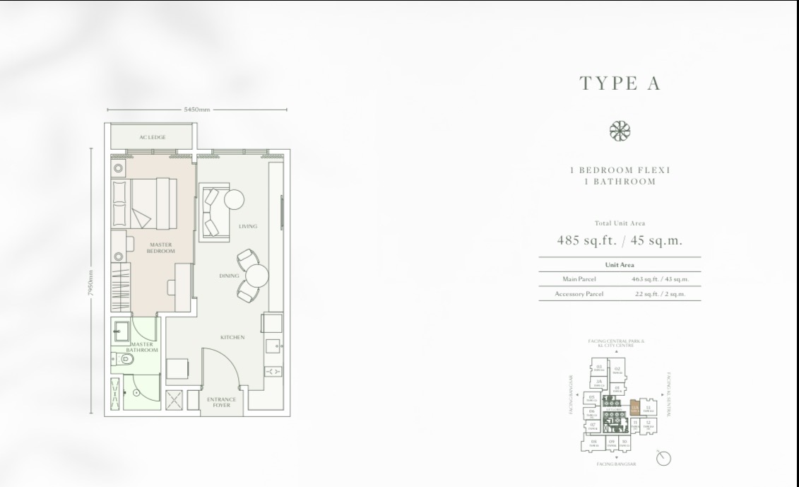 Type A floor plan