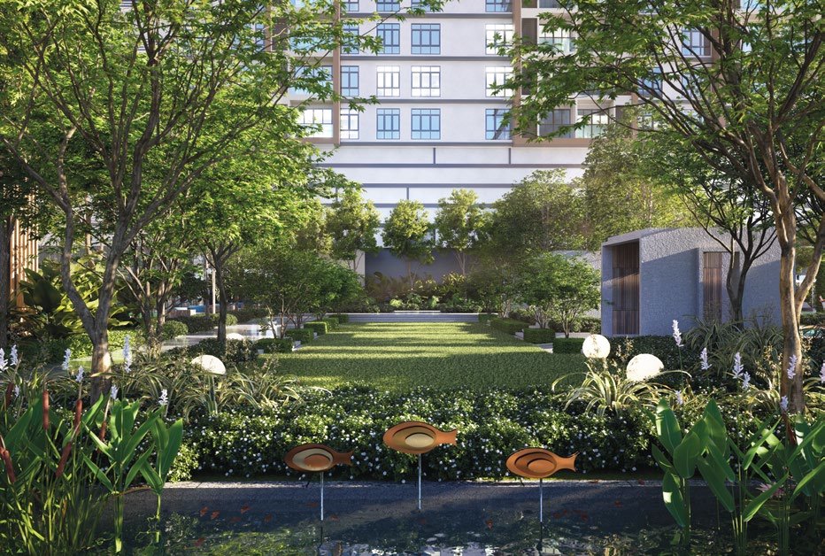 Oasis lawn at Khaya Residences